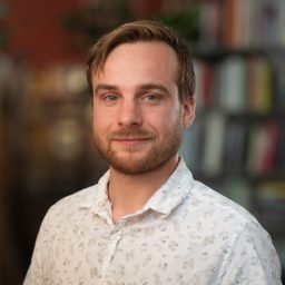 Jamie Wiggan, PublicSource deputy editor, on Tuesday, Aug. 29, 2023, at the PublicSource newsroom in Uptown. (Photo by Stephanie Strasburg/PublicSource)