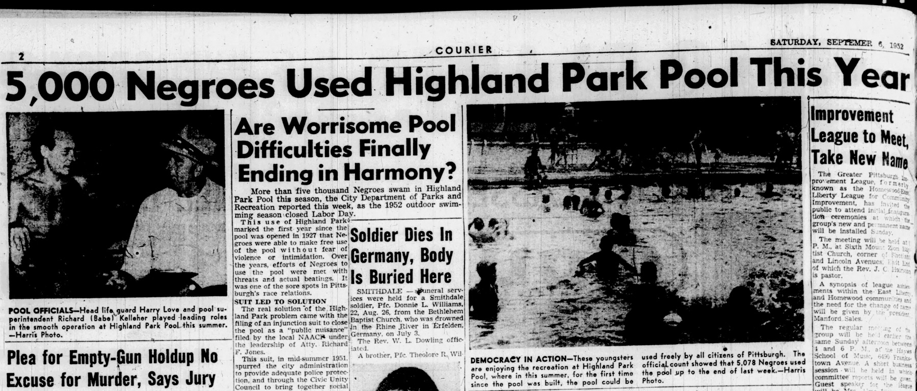 Newspaper clipping with the headline